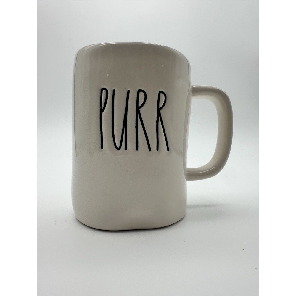 Rae Dunn Coffee Mug Cup "PURR" Artisan Collection‎ By Magenta Pet Lovers Cup.
